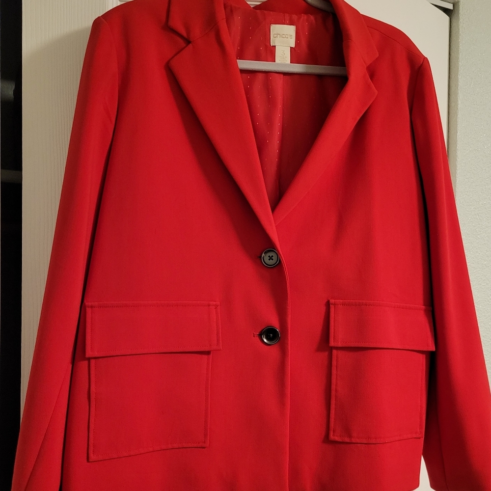 Chico's Suit jacket size 16 Chico's size 3 or XL